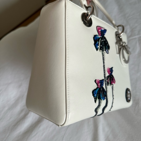 Christian Dior Lady Dior Medium white limited edition - Picture 5 of 8